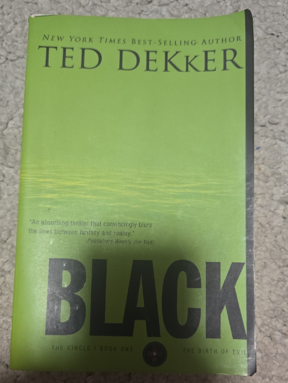 Ted Dekker "Black" Paperback Book - Bright Green Cover